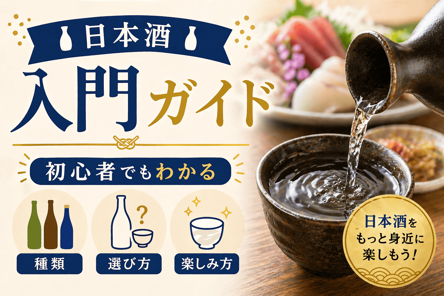 日本酒入門ガイド|初心者でもわかる種類と選び方・楽しみ方を解説